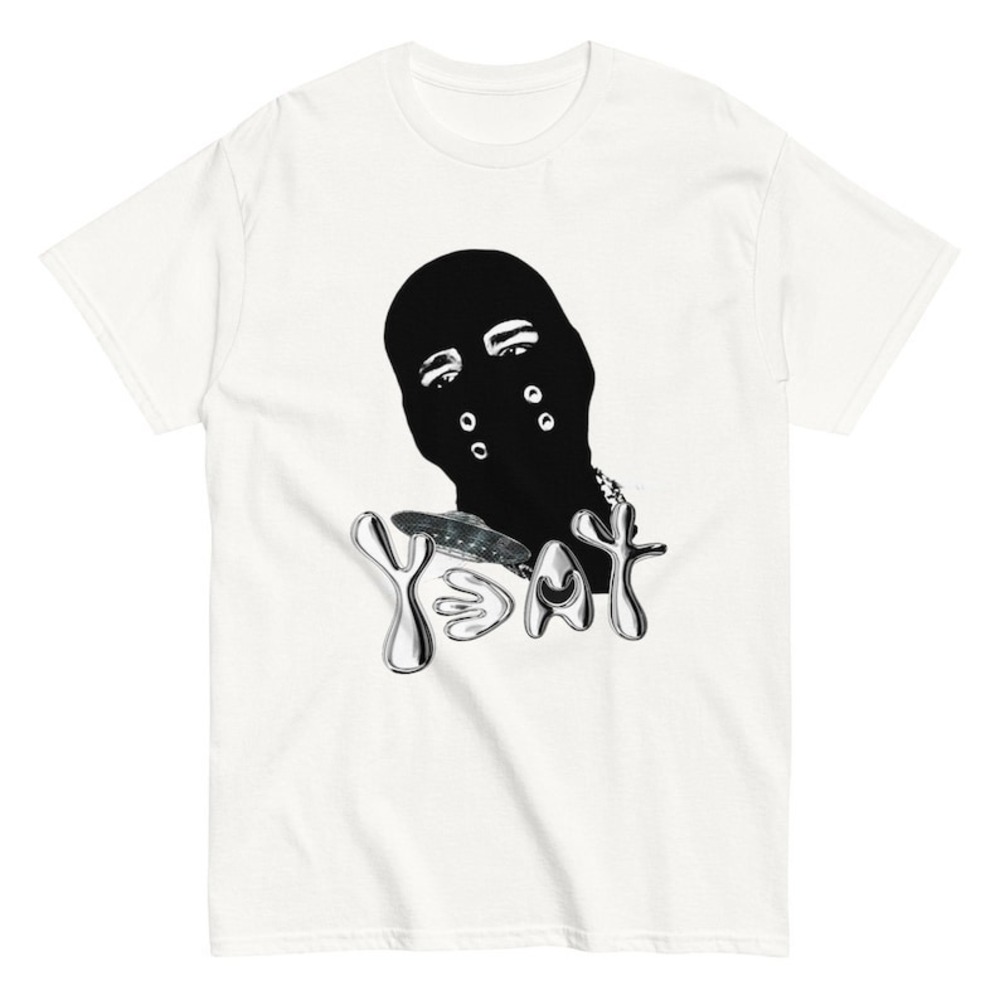 Yeat Mask Tee Twizzy T-Shirt IDGAF Drake Underground Hip-Hop Trendy